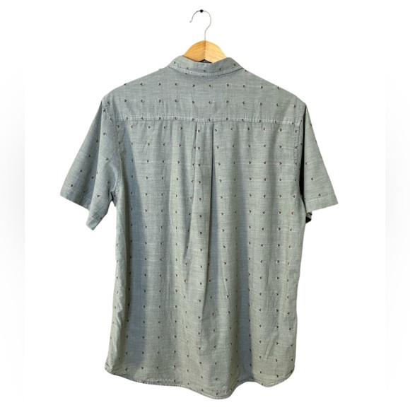 Katin Men’s Sage Short Sleeve Button-Up Shirt M Micro Print Casual Surf Style - Picture 2 of 9